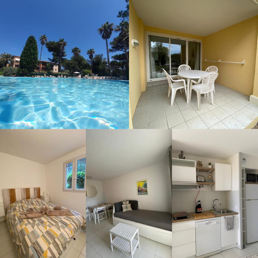 Appartement En Residence Privee, Face A La Mer Avec Acces Direct Plage Hyères المظهر الخارجي الصورة